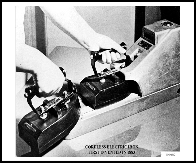 CORDLESS ELECTRIC IRONS FIRST INVENTED IN 1883 [BLACK AND WHITE PHOTOGRAPHIC I... eHive